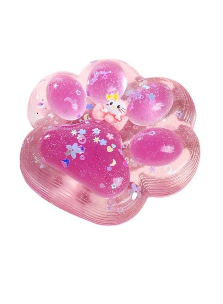 Squishy Cat Paw Squeeze Toy, Cat Paw Squeeze Toy, Cat Paw Squeeze Toy, Slow Rising Squeeze Toy, Cat Paw Shaped Toy (Pink)